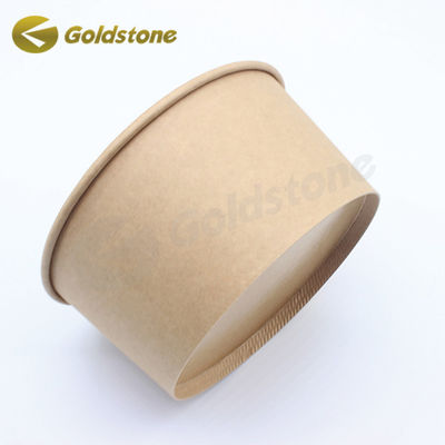 ชามกระดาษไอศกรีมติดผนังเดียว Eco Friendly Ice Cream Cups OEM